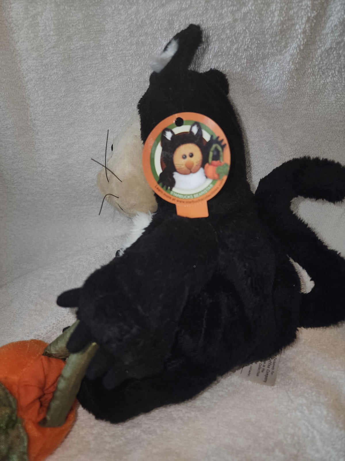 Starbucks Bearista Bear Plush Toy Black Cat Halloween 2005 Collectible - Image 2