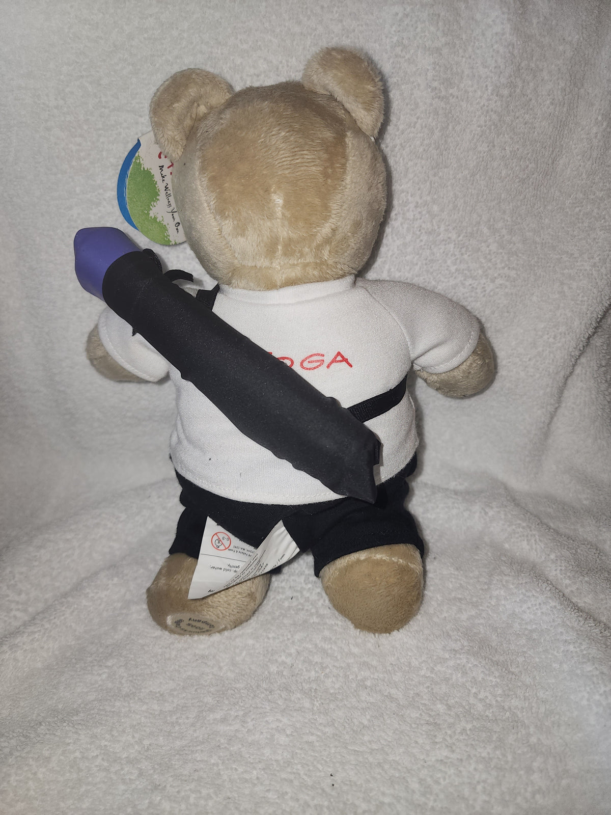 Starbucks Thrive 2005 Plush Bear White Shirt Black Pants Collectible - Image 2