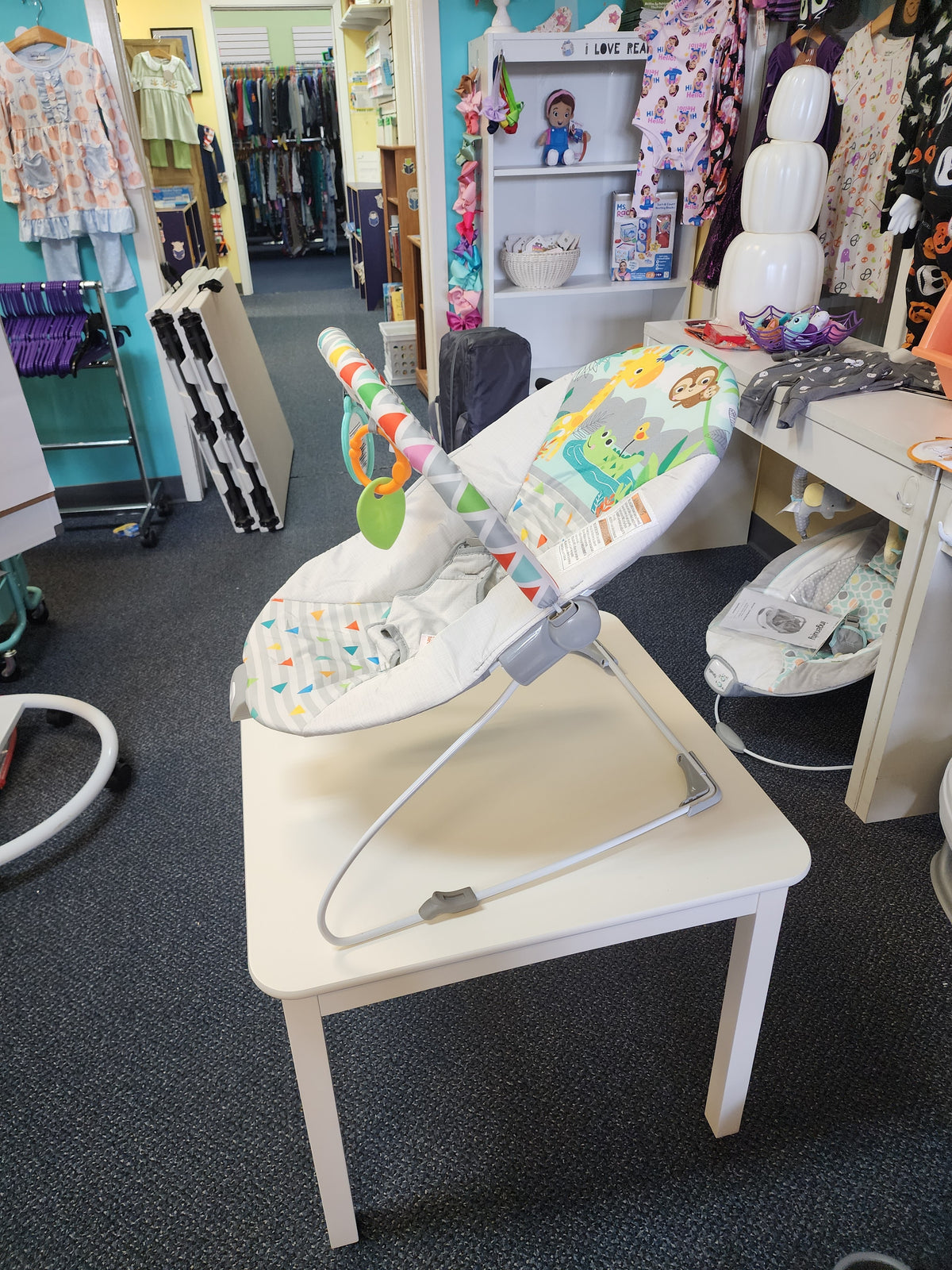 Bright Starts Safari Fun Vibrating Bouncer Toy Bar Harness - Image 3