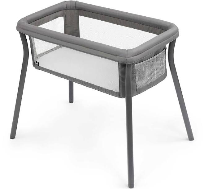 Chicco LullaGo Anywhere Bassinet Gray Portable Baby Crib - Image 1